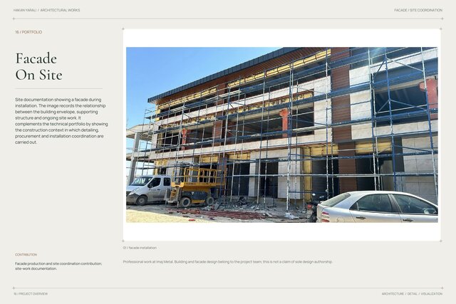 Facade Installation | Site Documentation – image 1 of 3