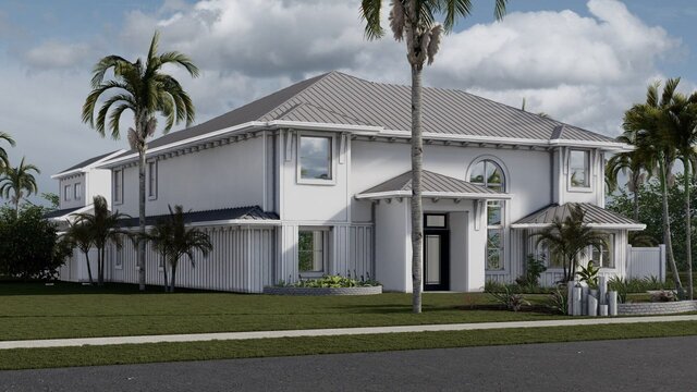 3D model of Modern Residential Architectural - 3D Rendering