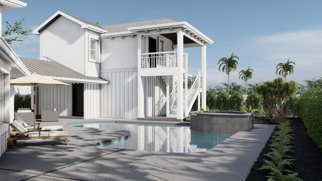 3D model of Modern Residential Architectural - 3D Rendering