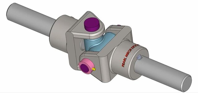 3D model of mechanical universal-coupling
