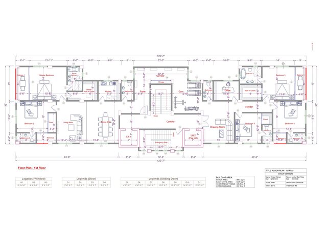 12 Story Building Floor Plan – image 2 of 6