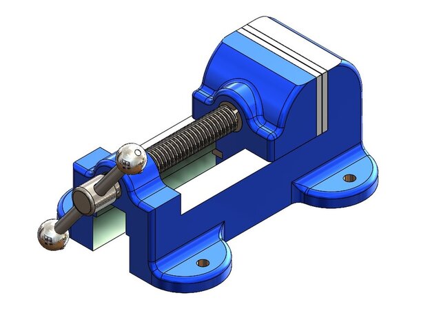Bench Vise – Mechanical Design | SolidWorks