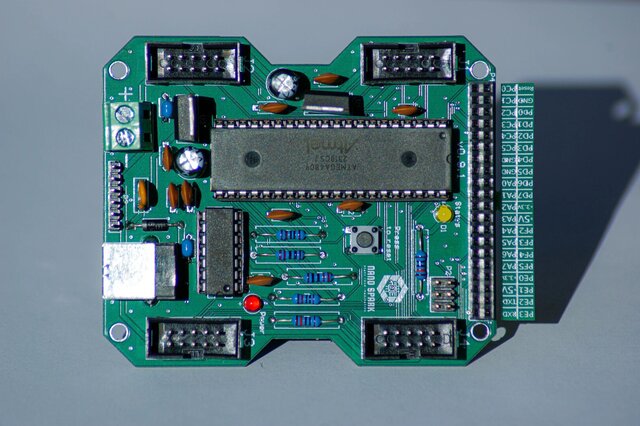 3D model of NanoSpark/Atmega4809 dev board