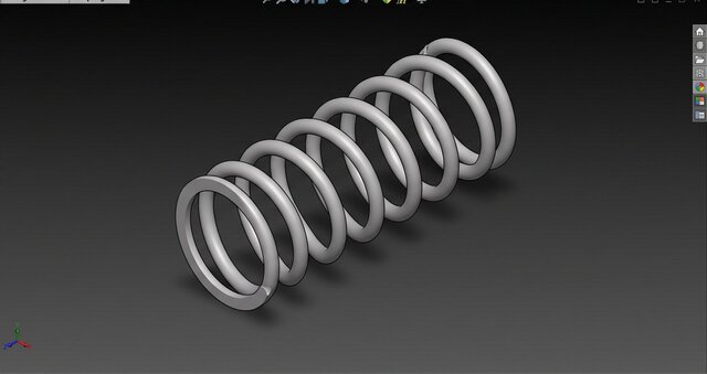 Custom Parametric Coil Spring CAD Design for Mechanical Engineering – image 1 of 4