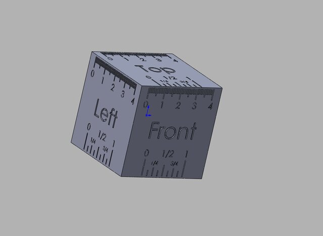 3D Printable Cube – CAD Model & Technical Drawing