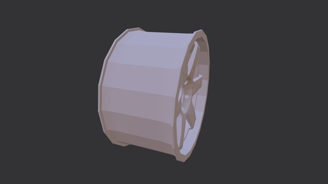 3D model of Tire and Rim (16 inch)