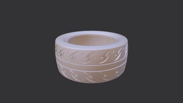 3D model of Tire and Rim (16 inch)