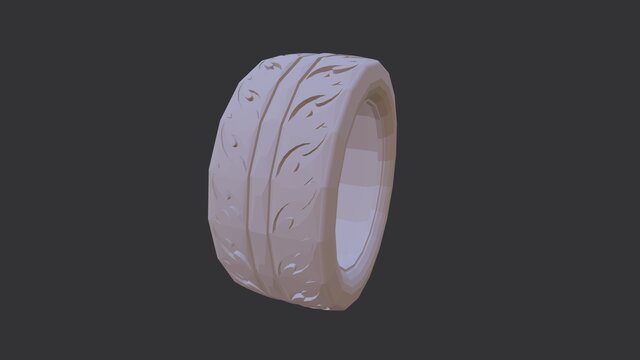 3D model of Tire and Rim (16 inch)