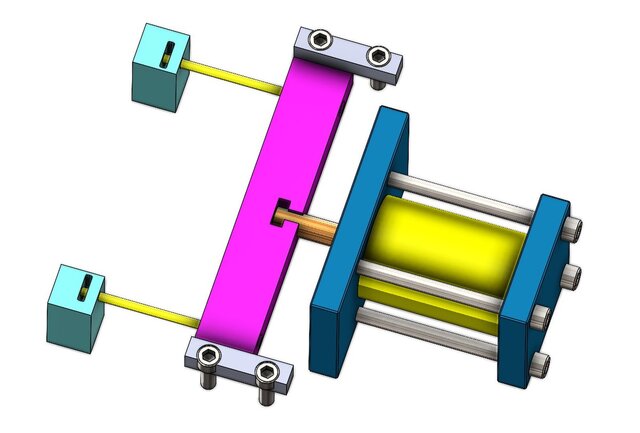 3D model of PH006 – Pneumatic Cylinder for Mold Cavity | SolidWorks Mold Design