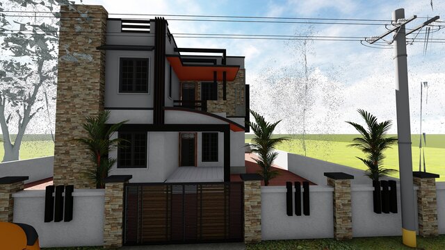 Modern 3D Front Elevation for Your Home