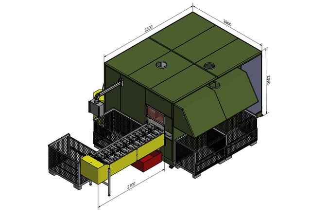 3D model of Welding cell (Car body elements)