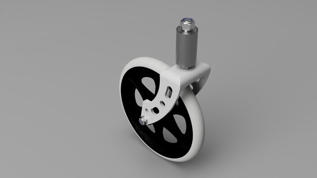 Medical 8 Inch Surgical Wheel 25mm Wide 3D print model