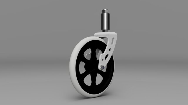 3D model of Medical 8 Inch Surgical Wheel 25mm Wide 3D print model