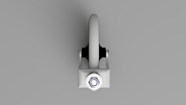 3D model of Medical 8 Inch Surgical Wheel 25mm Wide 3D print model