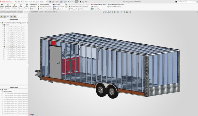 3D model of Custom Food Trailer Design Series | SolidWorks & Manufacturing