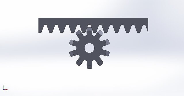 3D model of Gear & Rack Mechanism – Fully Parametrized & Ready to Use