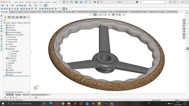 Steering Wheel | Mechanical & Surface Design
