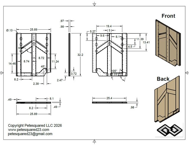 Mobile Bandsaw Stand – 3D CAD Design & 2D Technical Drawing – image 6 of 8
