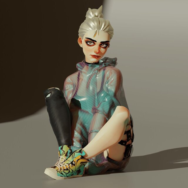 3D model of Zanna - Stylized Character