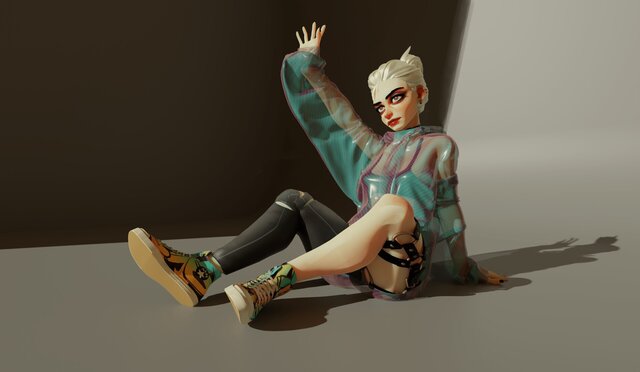 3D model of Zanna - Stylized Character