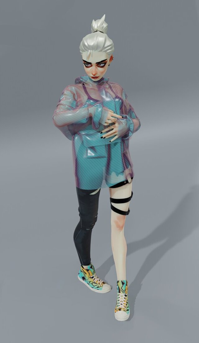 3D model of Zanna - Stylized Character
