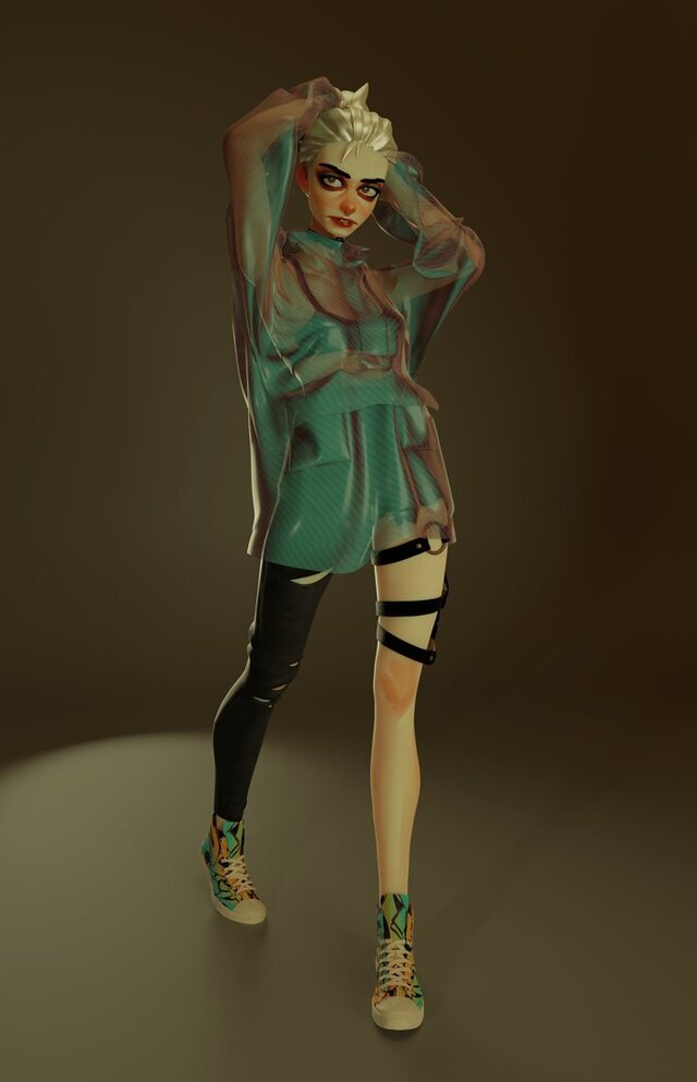 3D model of Zanna - Stylized Character