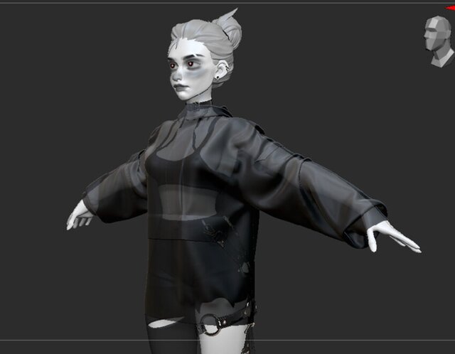 3D model of Zanna - Stylized Character