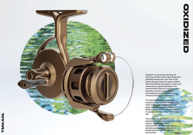 3D model of Mechanically functional, 3D - printed fishing reel
