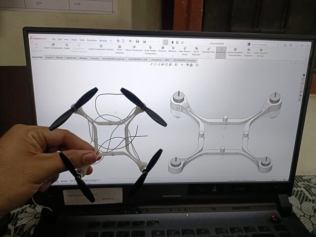 3D model of Mini Drone Frame