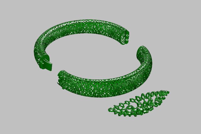 Luxury Diamond Pave Bangle – Manufacturing-Ready Jewellery CAD – image 10 of 10