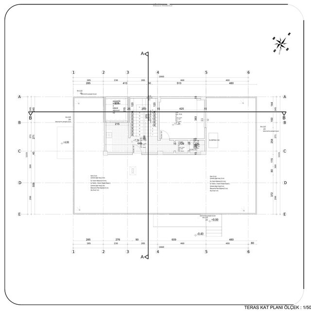 Terrace Level | Working Plan & Sections – image 2 of 3