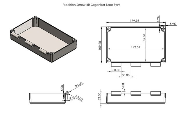 Precision Screw Bit Organizer | Mechanical Product Design Portfolio – image 10 of 13