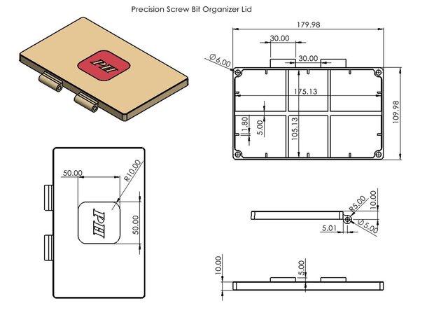 Precision Screw Bit Organizer | Mechanical Product Design Portfolio – image 12 of 13