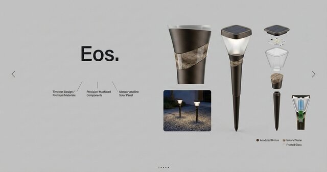 3D model of EOS – Modern Solar Garden Light