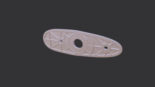 3D model of Sniper Rifle Stock Recoil Pad