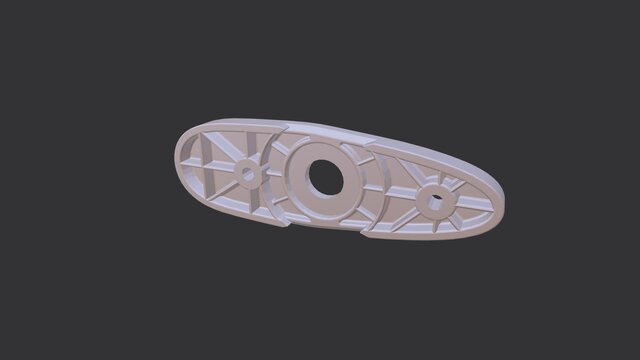 3D model of Sniper Rifle Stock Recoil Pad