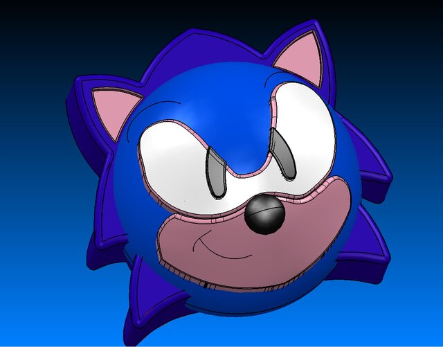 Sonic The hedgehog 3d Model