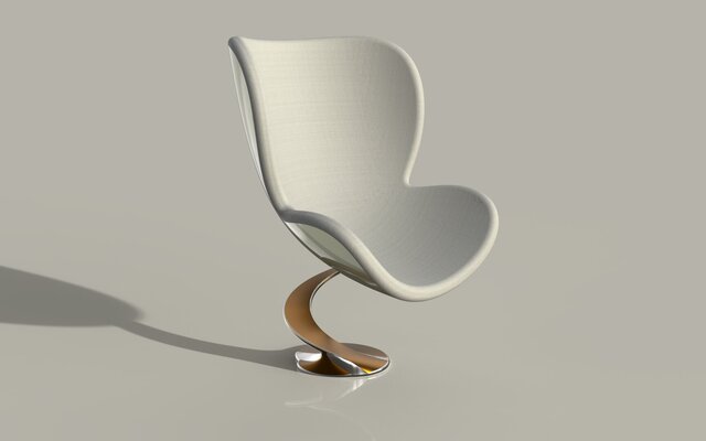 Modern Ergonomic Office Chair – Industrial Design Concept