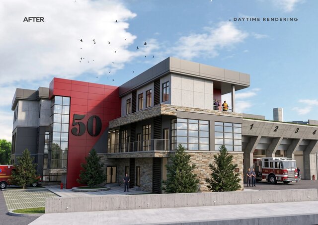 3D model of FIRE STATION ACADEMY | 3D RENDERING