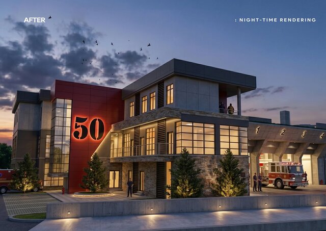3D model of FIRE STATION ACADEMY | 3D RENDERING