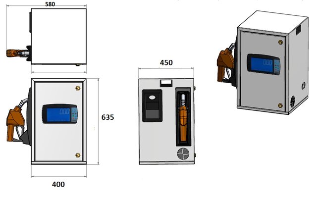 3D model of Fuel Station Equipment | Mechanical Design & Engineering