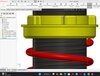 Coil Spring Suspension Assembly In SolidWorks design by anuragt2