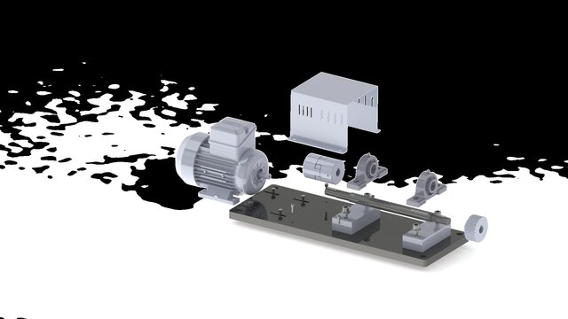 Industrial Power Transmission System - SolidWorks Mechanical Design – image 2 of 2
