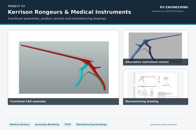 Reverse Engineering of Kerrison Rongeurs and Medical Instruments