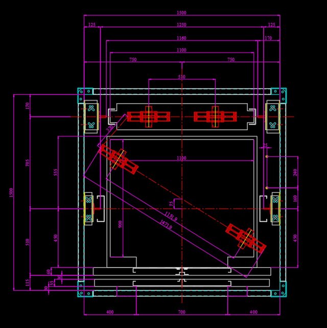 3D model of Elevators with OH only 3300mm