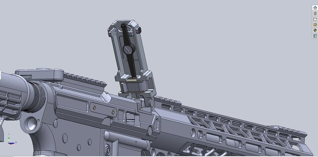 3D model of .22LR Belt-fed LMG based on AR-15