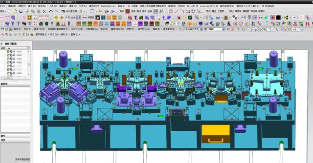 Multi-Forming Steel Progressive Stamping Die | Siemens NX Full 3D Design