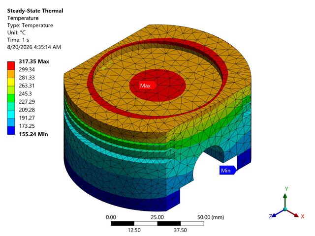 V8 Engine - SolidWorks Design and ANSYS Thermal/Structural Analysis – image 4 of 13