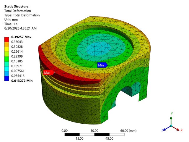V8 Engine - SolidWorks Design and ANSYS Thermal/Structural Analysis – image 3 of 13