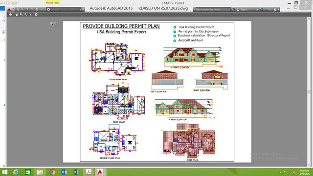 Achitechral and Construction drawing for City Submission  for Permit Approval